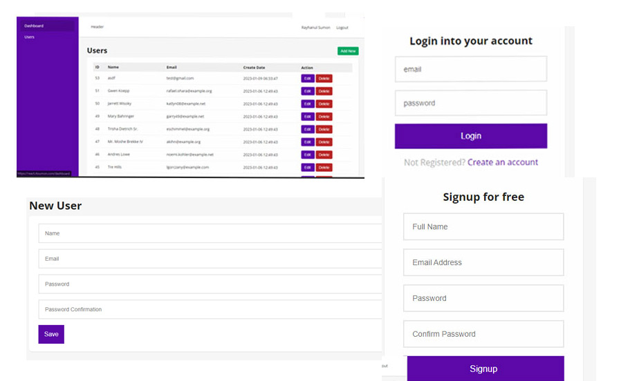 REACT USER API
